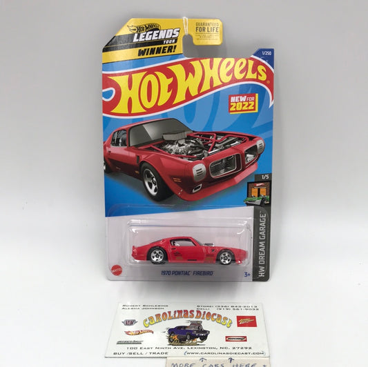 2022 hot wheels J case #1 1970 Pontiac Firebird red 36B