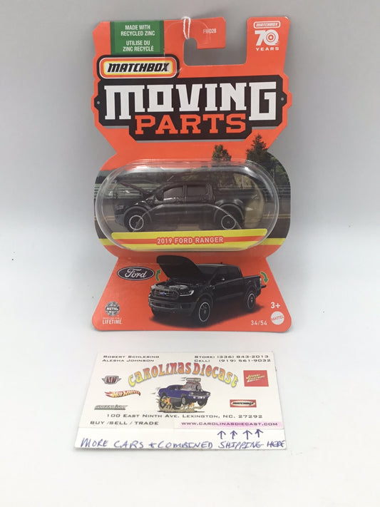 Matchbox Moving Parts  2019 Ford Ranger black 166A