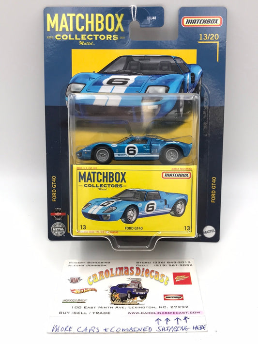 2022 matchbox Collectors #13 Ford GT40 13/20