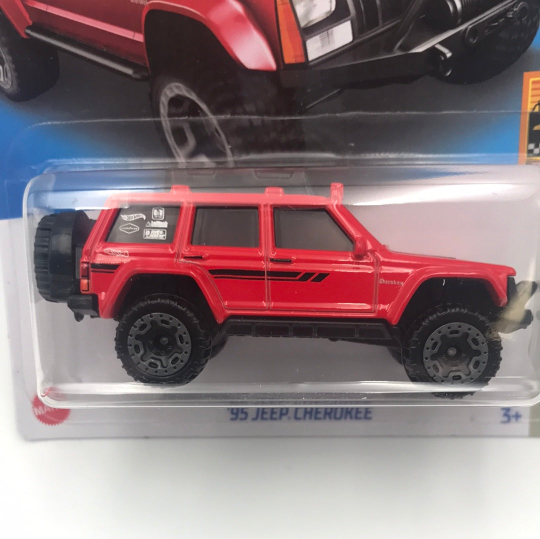 2022 hot wheels P case #150 95 Jeep Cherokee red BB5