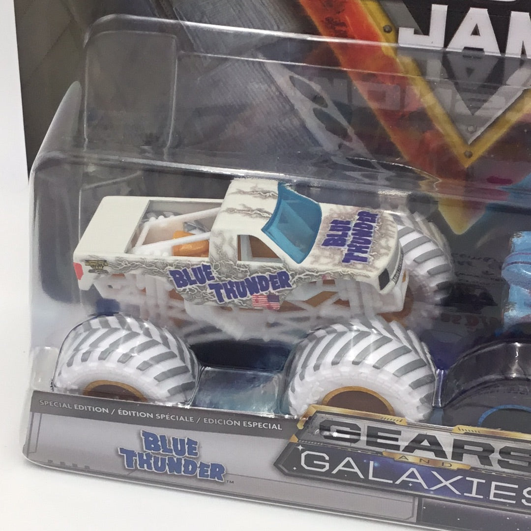2021 monster jam Gears and Galaxies Blue Thunder vs Grave Digger Walmart exclusive 130H