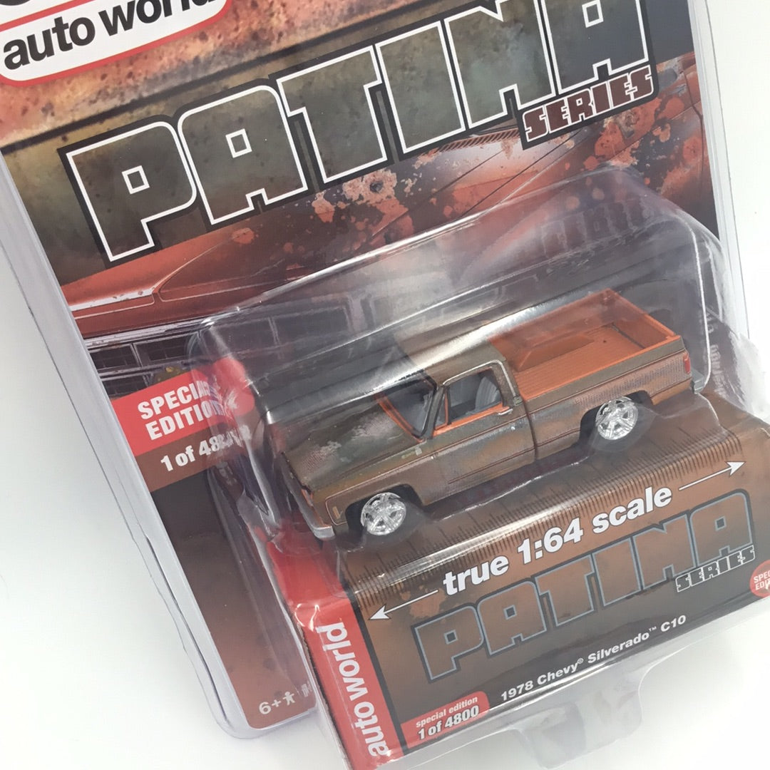 Auto world MiJo exclusive 1978 Chevy Silverado Patina Series only 4800 made