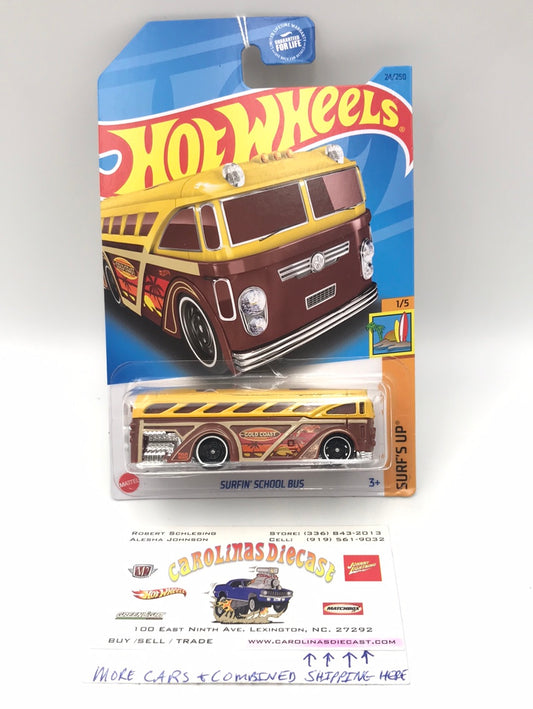 2023 hot wheels A B case #24 Surfin School Bus