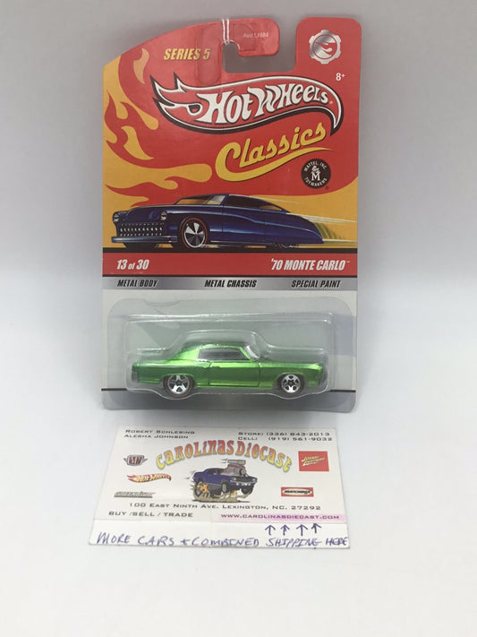 Hot wheels classics series 5 70 Monte Carlo green