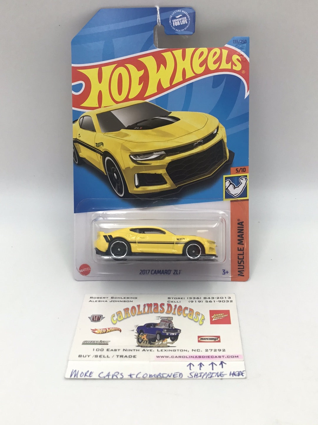 2023 hot wheels F case #135 2017 Camaro ZL1 yellow EE7