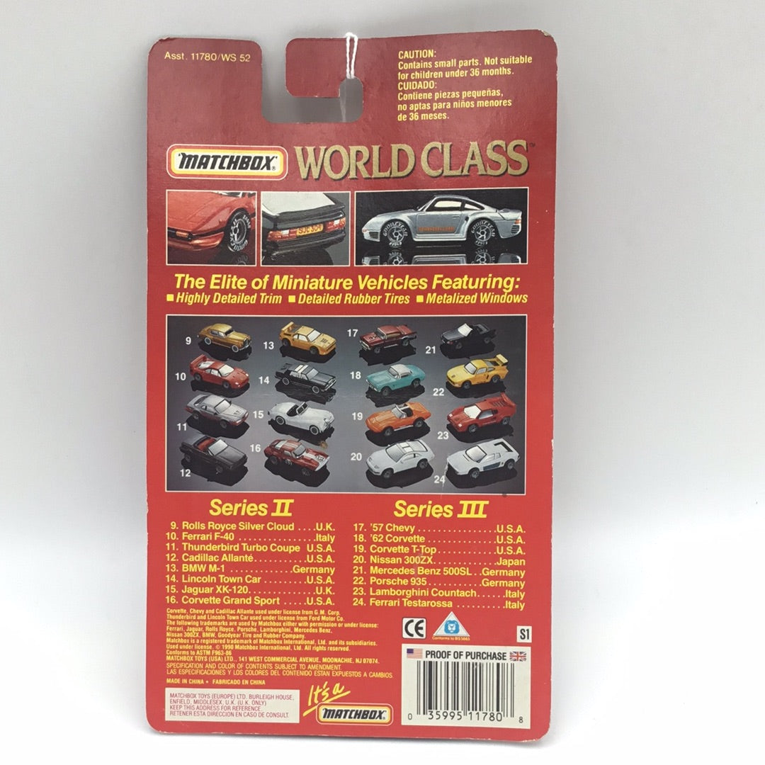 Matchbox World Class Collectors Limited Edition #19 Corvette T-Top orange 5C7