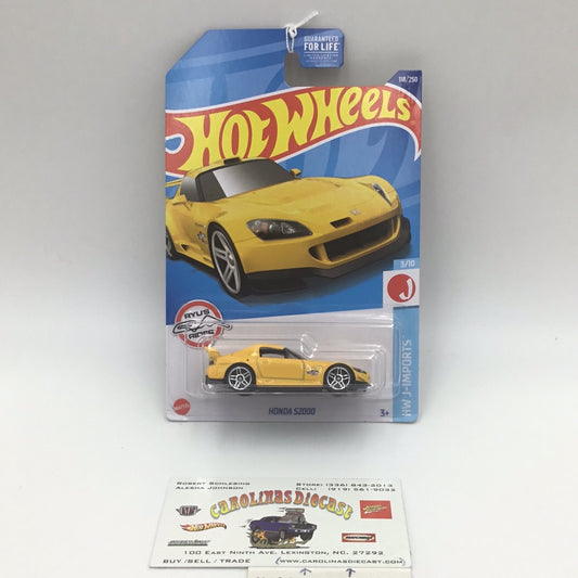 2022 hot wheels #118 Honda S2000 yellow 79F