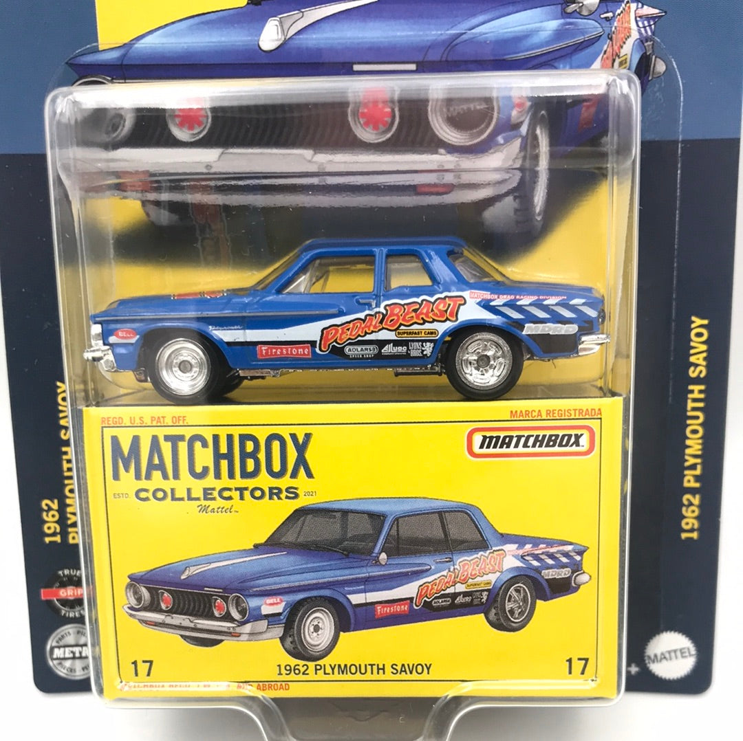 2021 matchbox Collectors #17 1962 Plymouth Savoy 17/20 171G