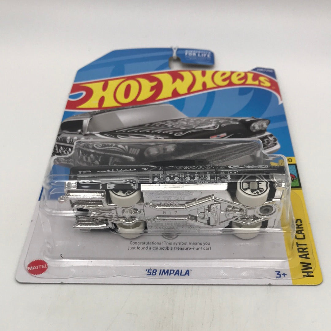 2022 hot wheels L case treasure hunt #200 58 Impala W2