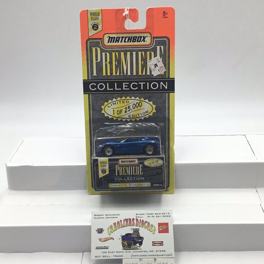 Matchbox Premiere series 2 Corvette Stingray III blue 212B