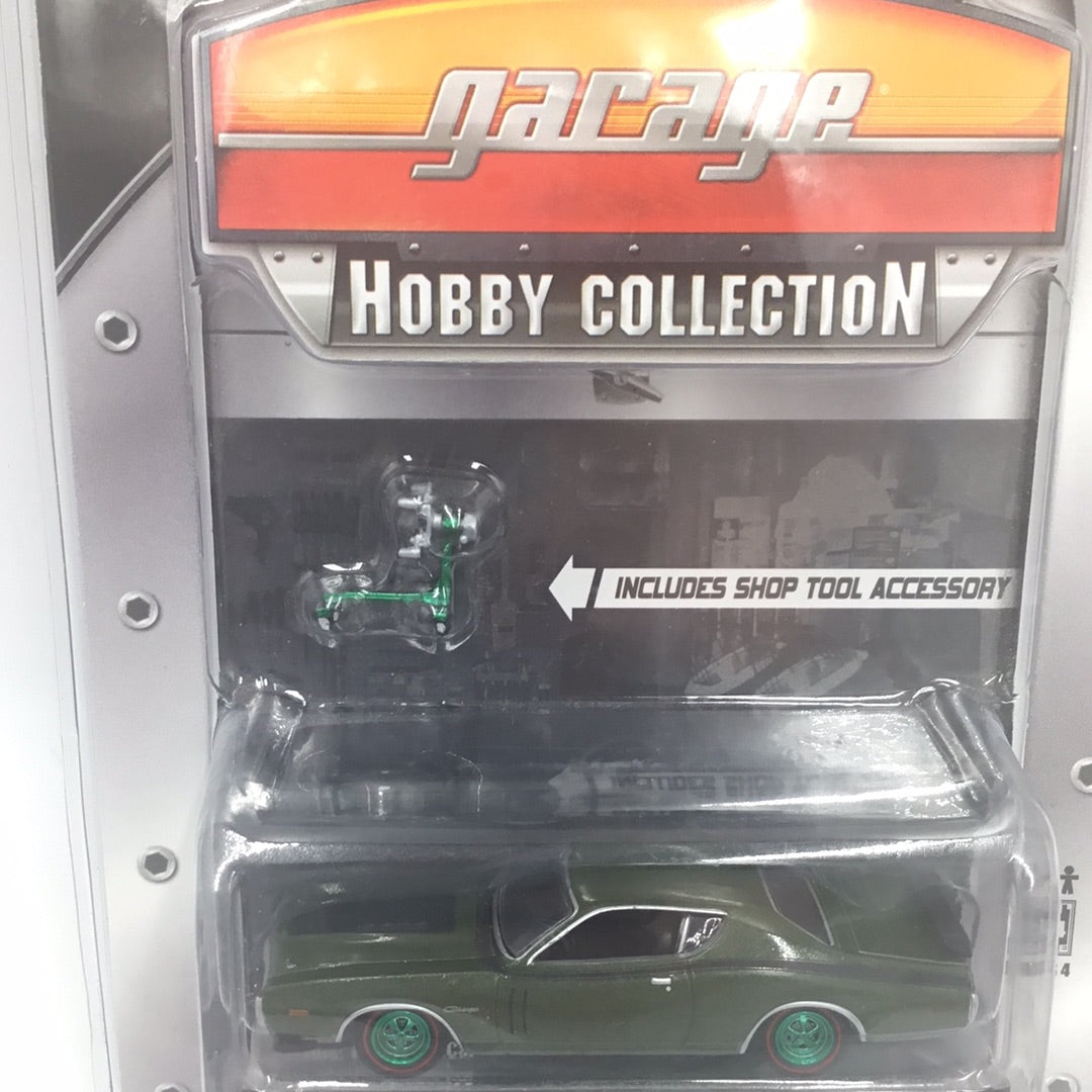 Greenlight Muscle Car Garage 1971 Dodge Charger R/T green machine CHASE