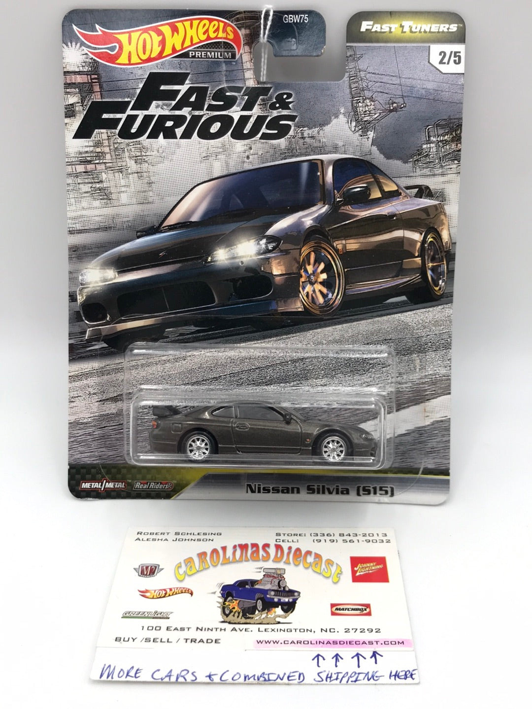 Hot wheels premium fast and furious Fast Tuners 2/5 Nissan Silvia S15 A5