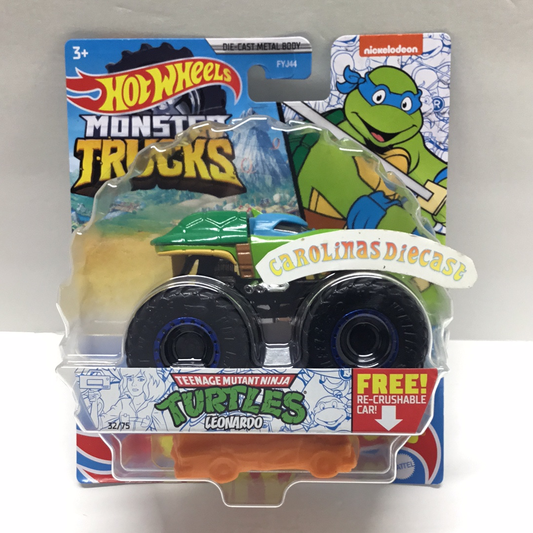 2021 Hot wheels monster Trucks Nickelodeon teenage Mutant Ninja Turtles Leonardo 32/75