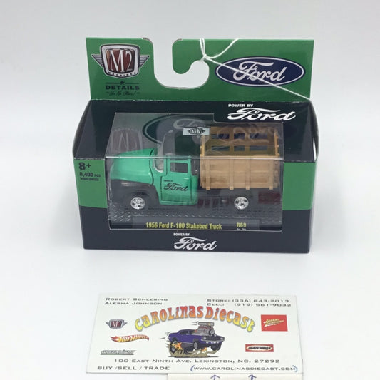 M2 Machines auto-shows 1956 Ford F-150 Stakebed Truck R69
