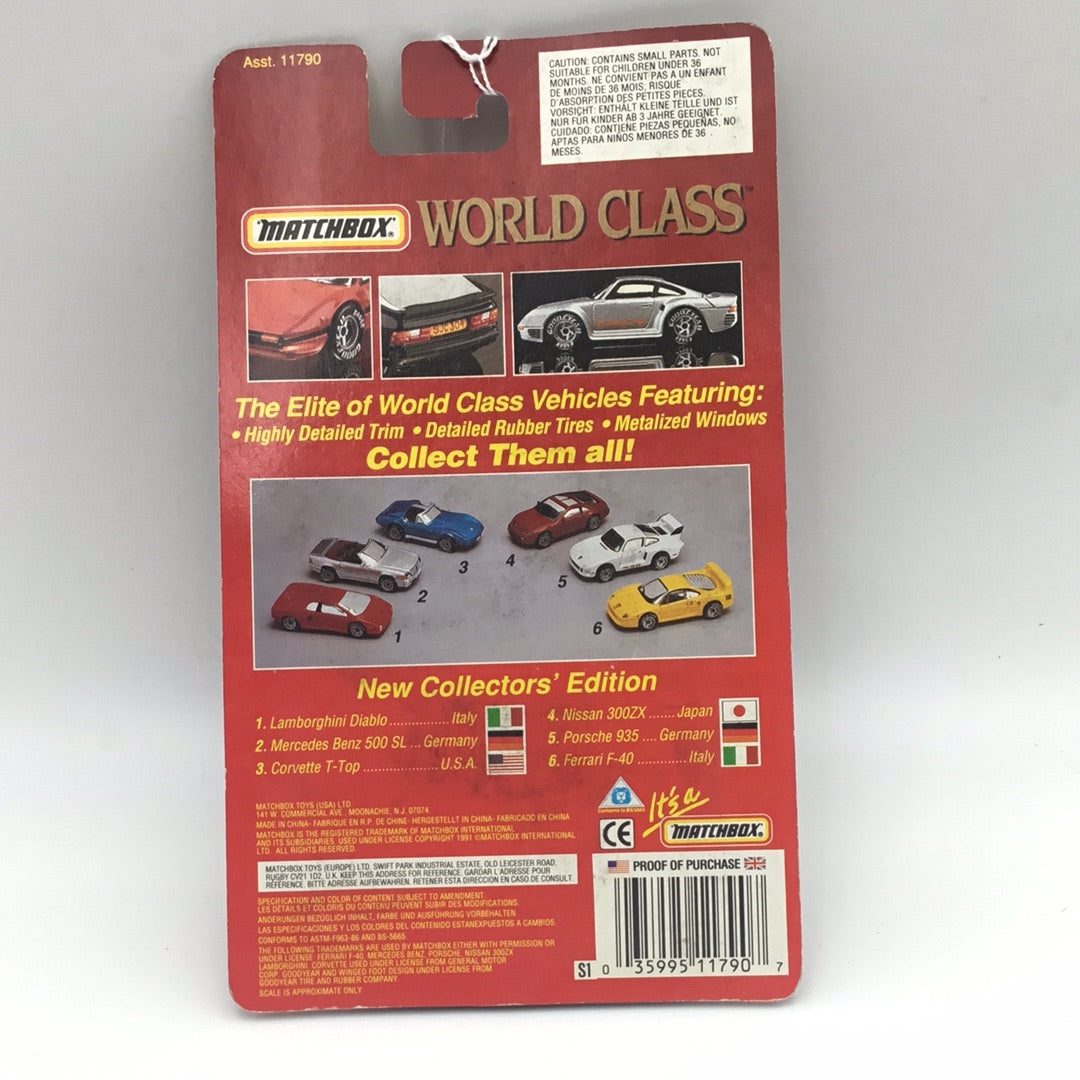 Matchbox World Class Collectors Limited Edition #19 Corvette T-Top blue 5C7
