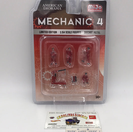 American Diorama MiJo exclusive 1:64 scale figures Mechanic 4 diecast metal
