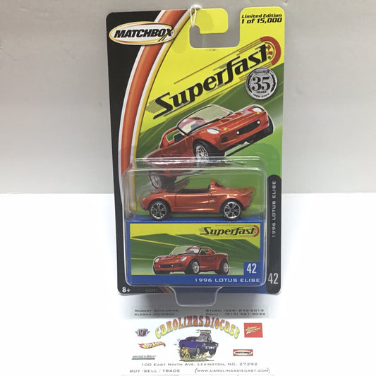 Matchbox Superfast #42 1996 Lotus Elise limited to 15,000 173F