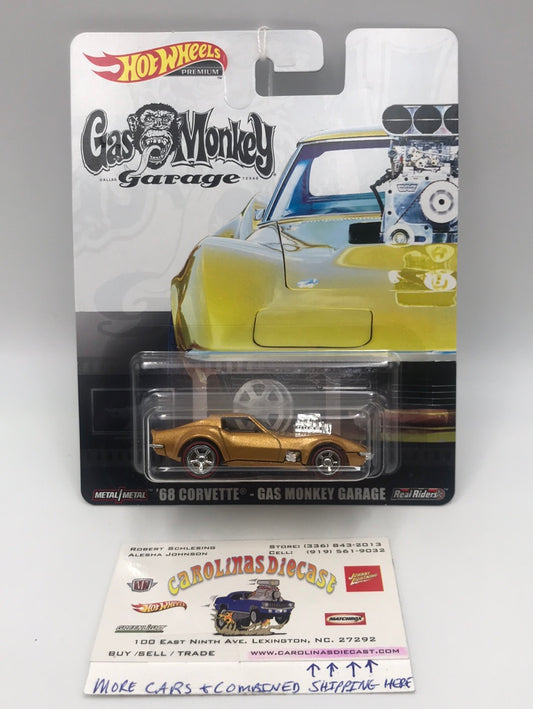 2019 Hot wheels retro entertainment gas monkey garage 68 Corvette C4