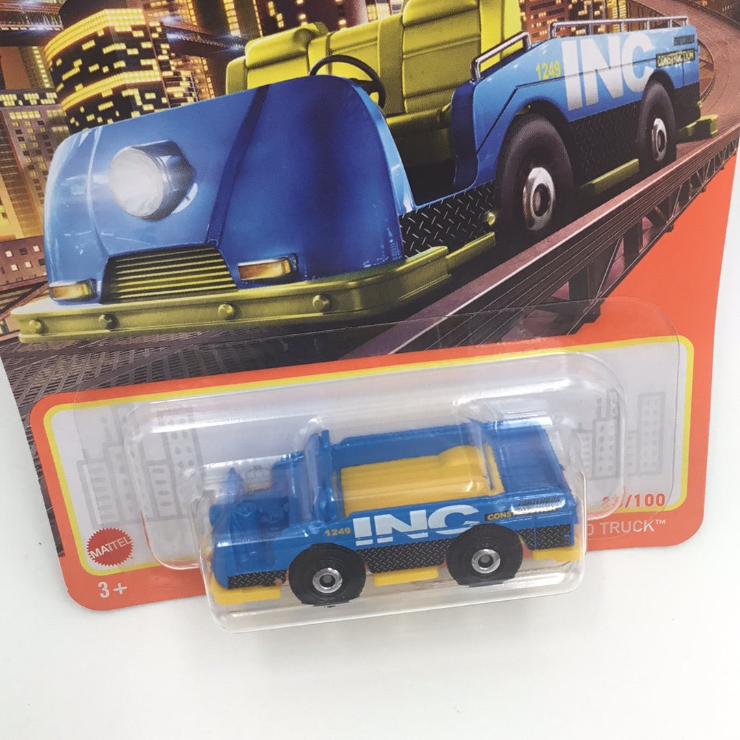 2022 matchbox  #23 MBX Mini Cargo Truck blue CC4