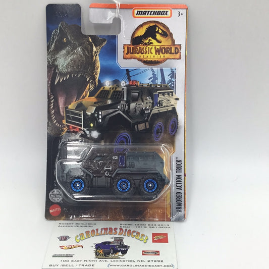 2022 Matchbox Jurassic World Armored Action Truck 160M