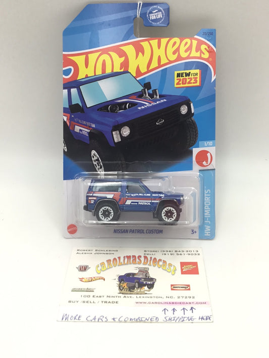 2023 hot wheels F case #20 Nissan Patrol Custom blue 79i