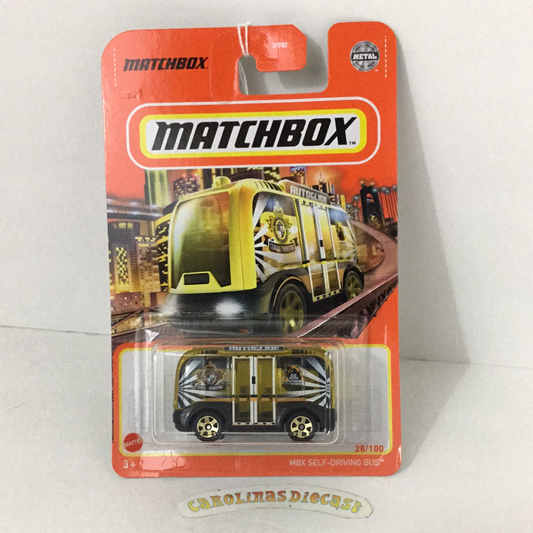 2021 matchbox S case #28 MBX Self Driving Bus U1