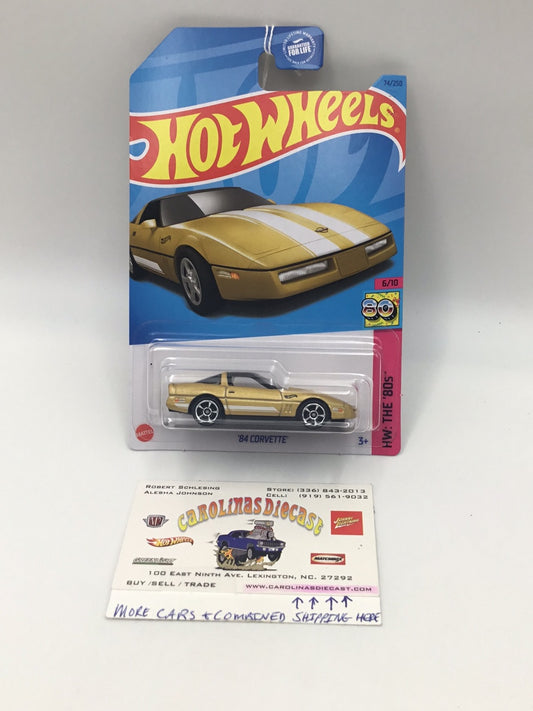 2023 hot wheels D case #74 84 Corvette 5C
