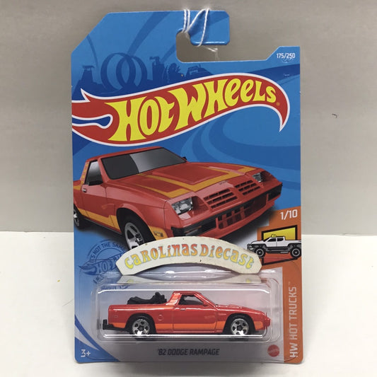 2021 hot wheels  #175 82 Dodge Rampage Red T7