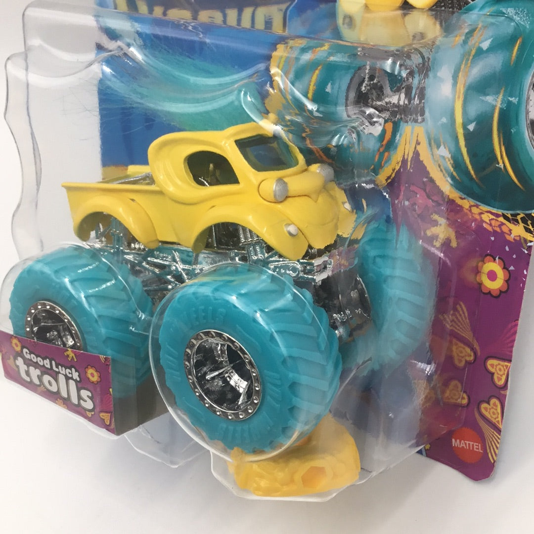 2018 hot wheels monster truck 5” bone shaker green