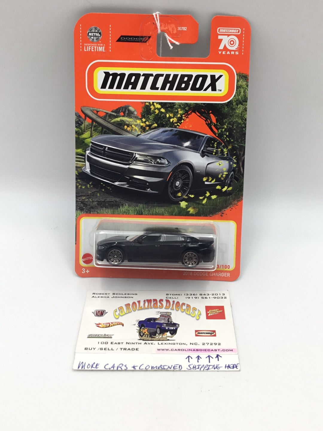 2023 matchbox 70 years #13 2018 Dodge Charger 210H