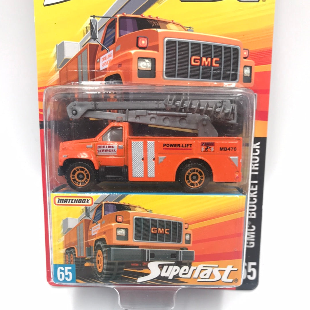 Matchbox Superfast #65 GMC Bucket Truck limited to 15,500 (S3)