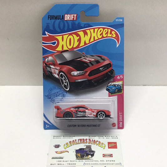 2021 hot wheels M case #127 Custom 18 Ford Mustang GT formula drift 21B