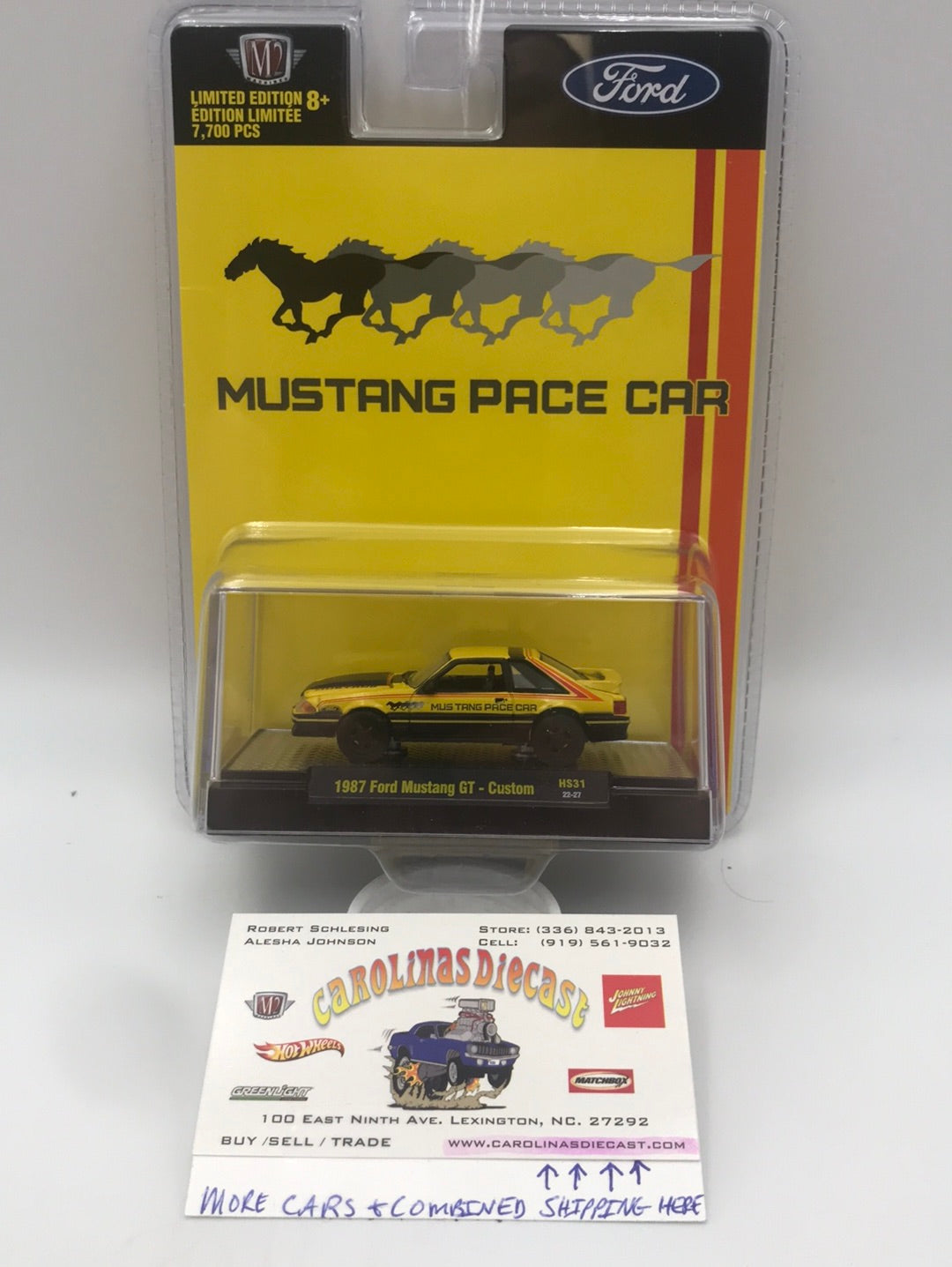 M2 Machines 1987 Ford Mustang GT Custom hobby exclusive mustang pace car HS31