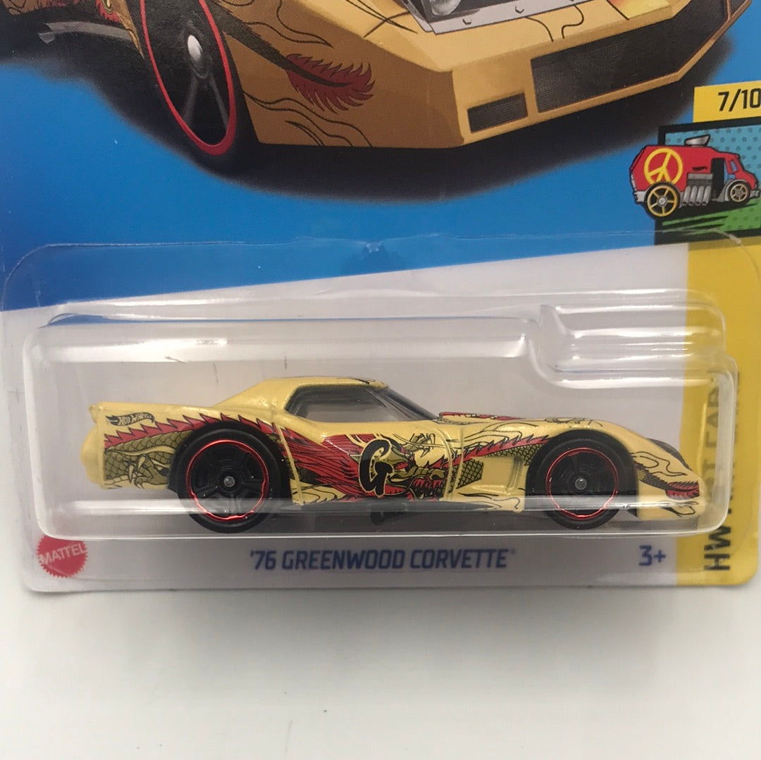 2023 hot wheels C case #65 76 Greenwood Corvette 6H