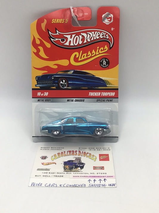 Hot wheels classics series 5 Tucker Torpedo blue htf