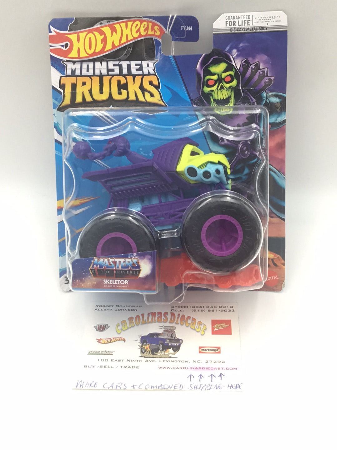 2023 Hot wheels monster Trucks Masters of the Universe motu Skeletor 132G
