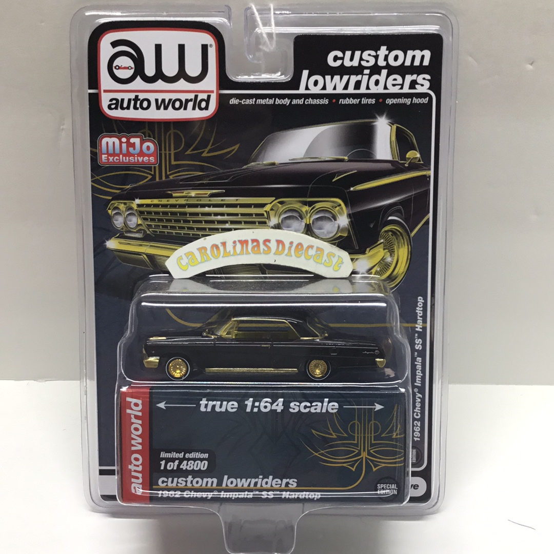 Auto world MiJo exclusive 1962 Chevy Impala SS Hardtop black only 4800 made