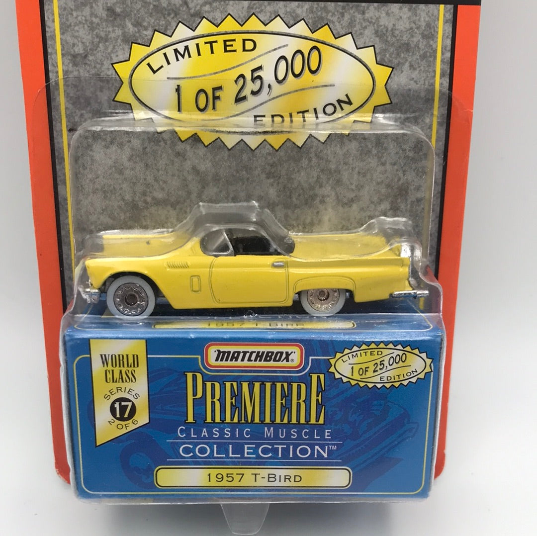 Matchbox Premiere Classic Muscle Collection series 17 1957 T-Bird Yellow 5C2