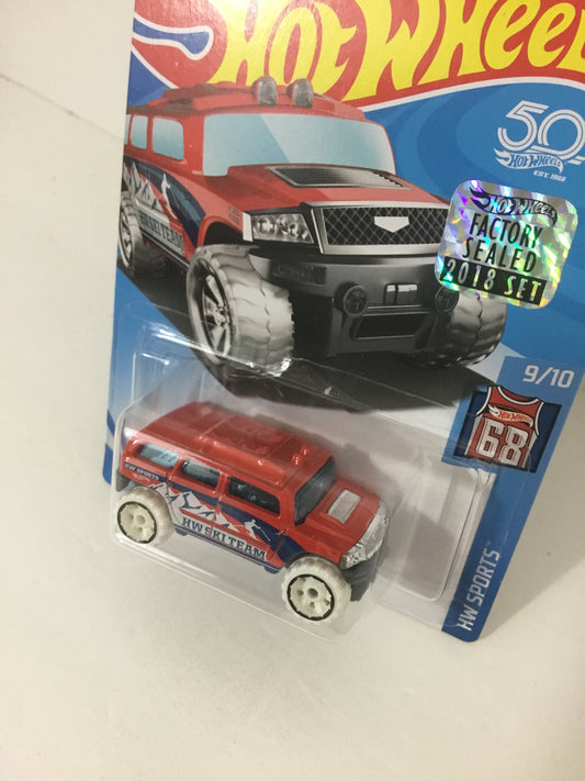 2018 Hot Wheels #323 Rockster red Factory sealed sticker UU3