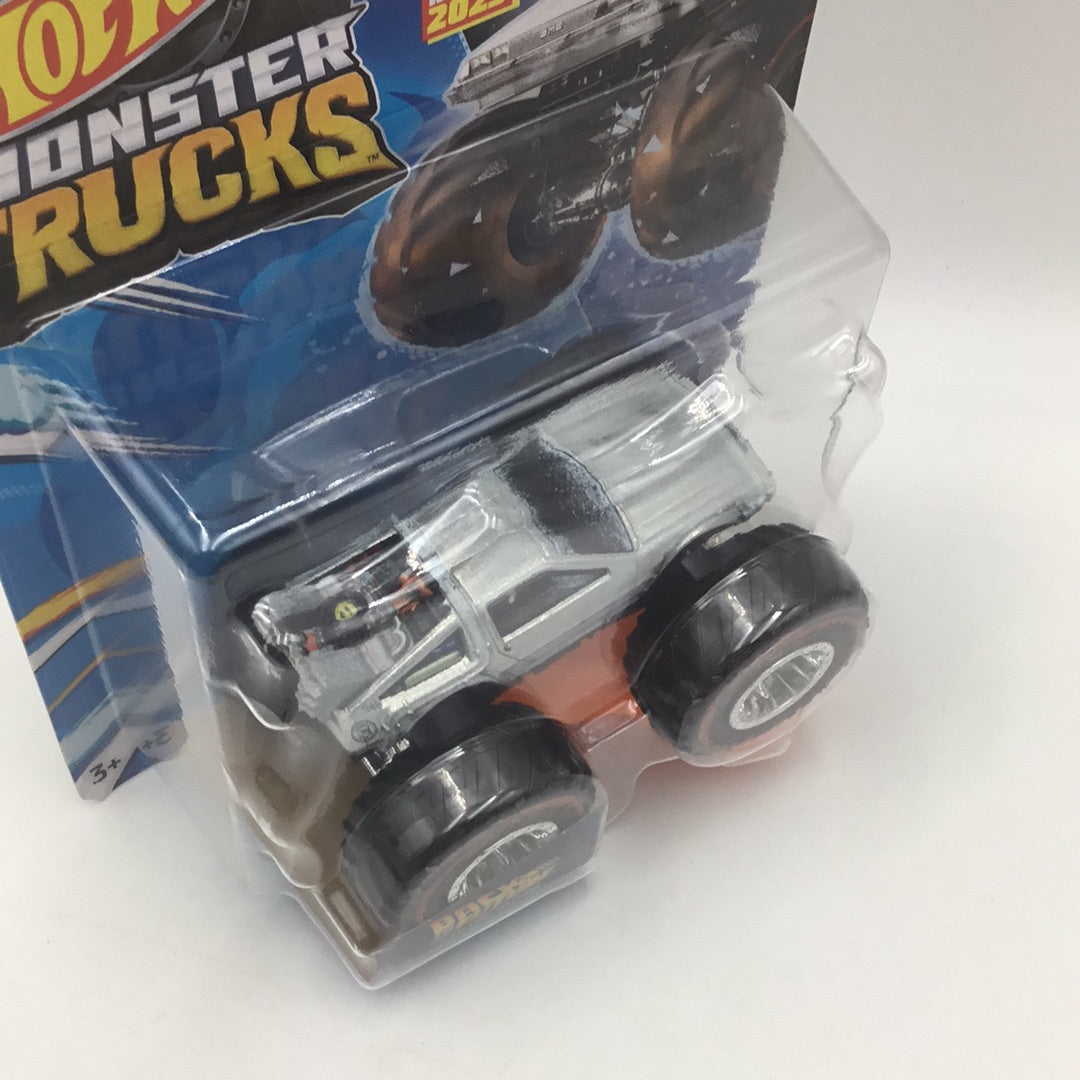2023 Hot wheels monster Trucks Back to the Future iced Time Machine BTTF Treasure hunt htf new