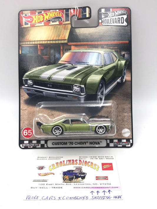 Hot Wheels Boulevard #65 Custom  70 Chevy Nova Walmart exclusive B1