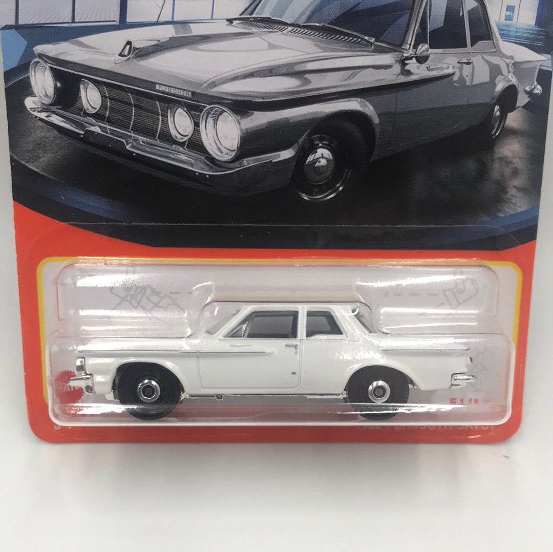 2022 matchbox  #54 1962 Plymouth Savoy white NEW!!!