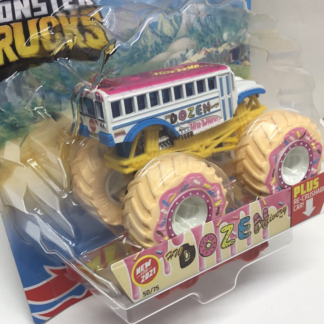 2021 Hot wheels monster Trucks HW Dozen Delivery 50/75 Wheel Cool 3/6 133I