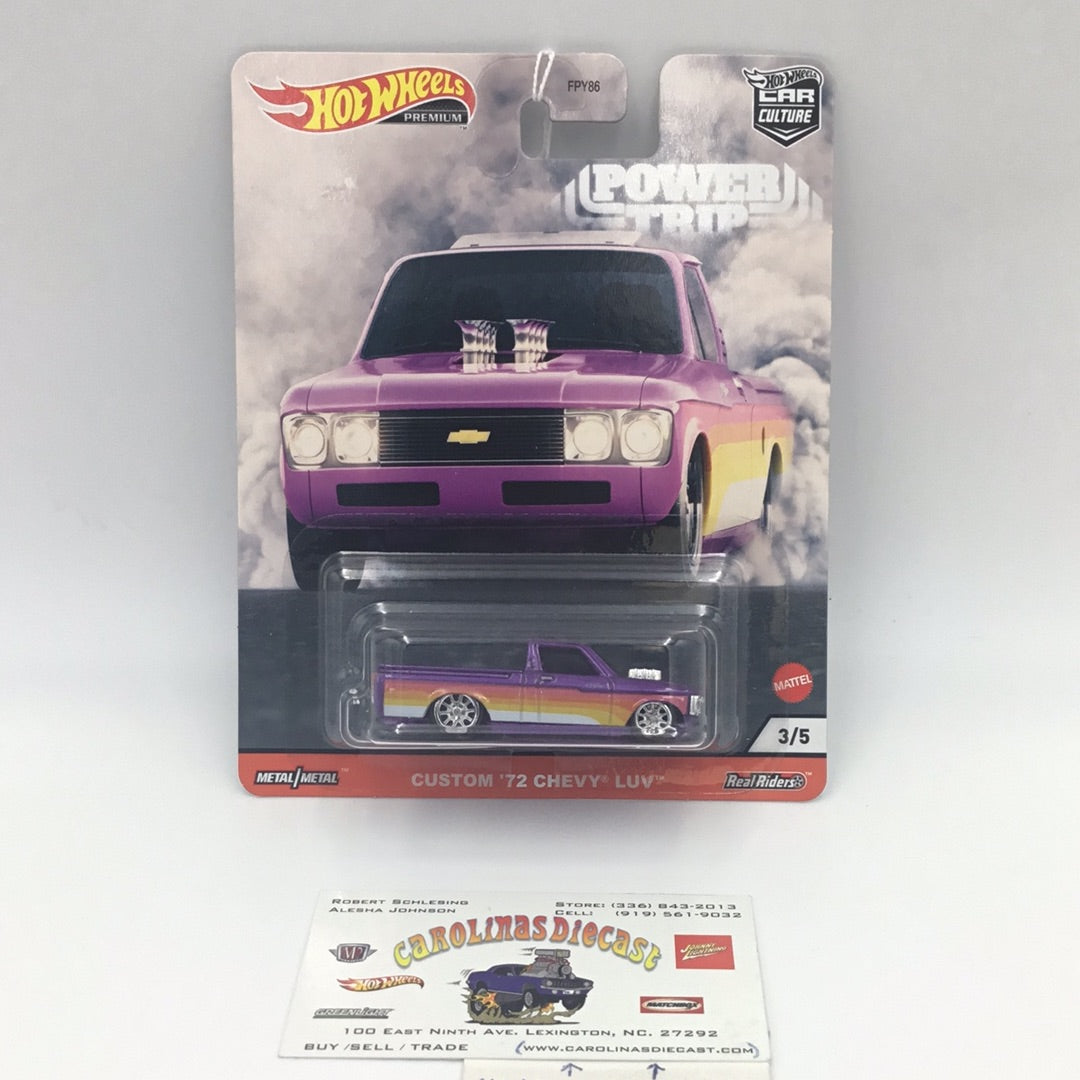 Hot wheels car culture Power Trip 3/5 Custom 72 Chevy Luv #3 246E