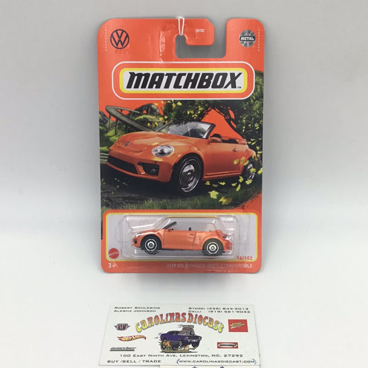 2022 matchbox  #14 2019 Volkswagen Beetle Convertible 95i