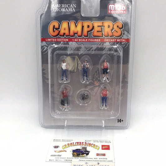 American Diorama MiJo exclusive 1:64 scale figures Campers diecast metal