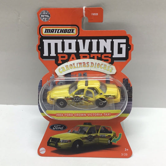 2021 Matchbox Moving Parts 2006 Ford Crown Victoria taxi
