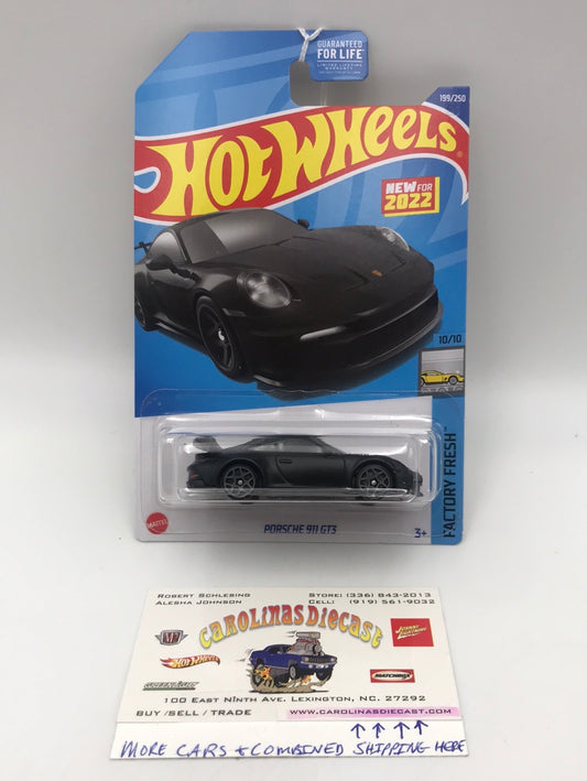 2022 hot wheels Q case #199 Porsche 911 GT3 98B