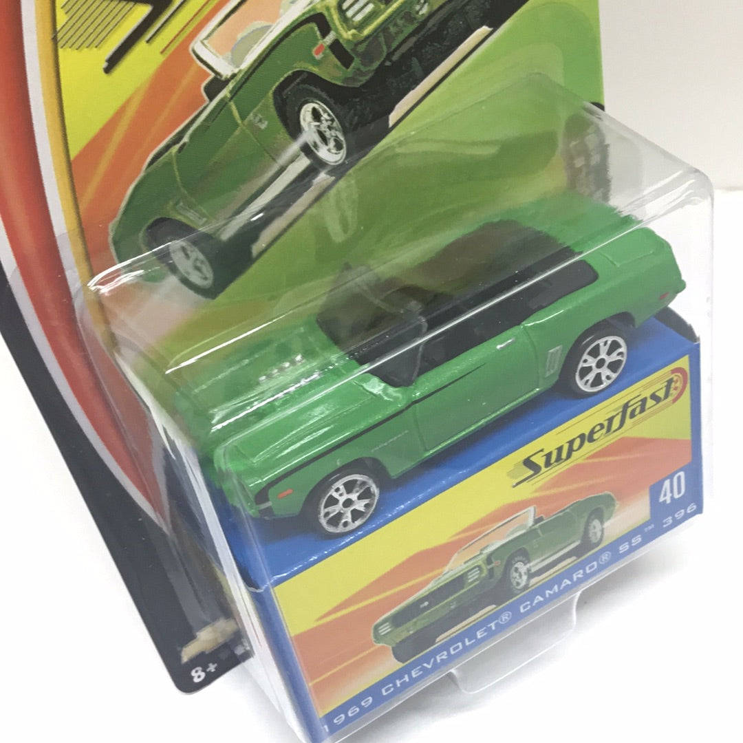 Matchbox Superfast #40 1969 Chevrolet Camaro SS 396 green limited to 15,000 (R6)