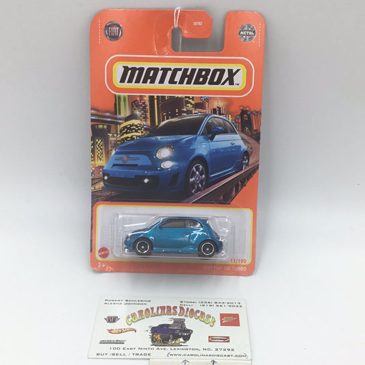 2022 matchbox #11 2019 Fiat 500 Turbo